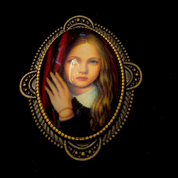 brass tone adjustable shabby victorian Alice rings U PICK - Picture 15 of 17